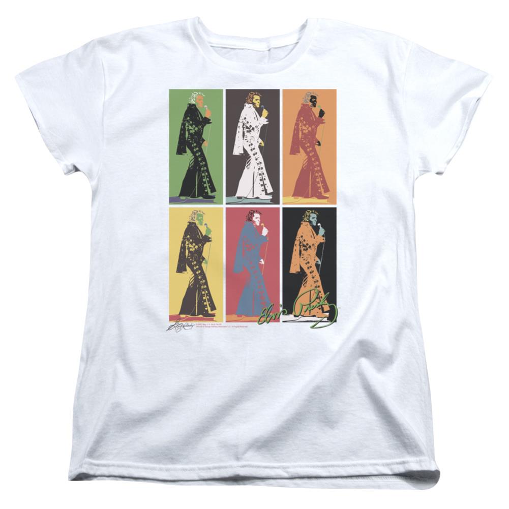Elvis Presley Retro Boxes Women's 18/1 Cotton Short-Sleeve T-Shirt