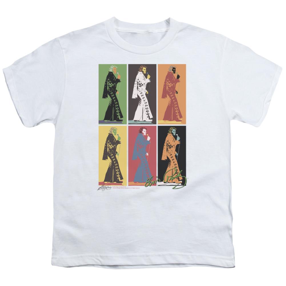 Elvis Presley Retro Boxes Youth 18/1 100% Cotton Short-Sleeve T-Shirt