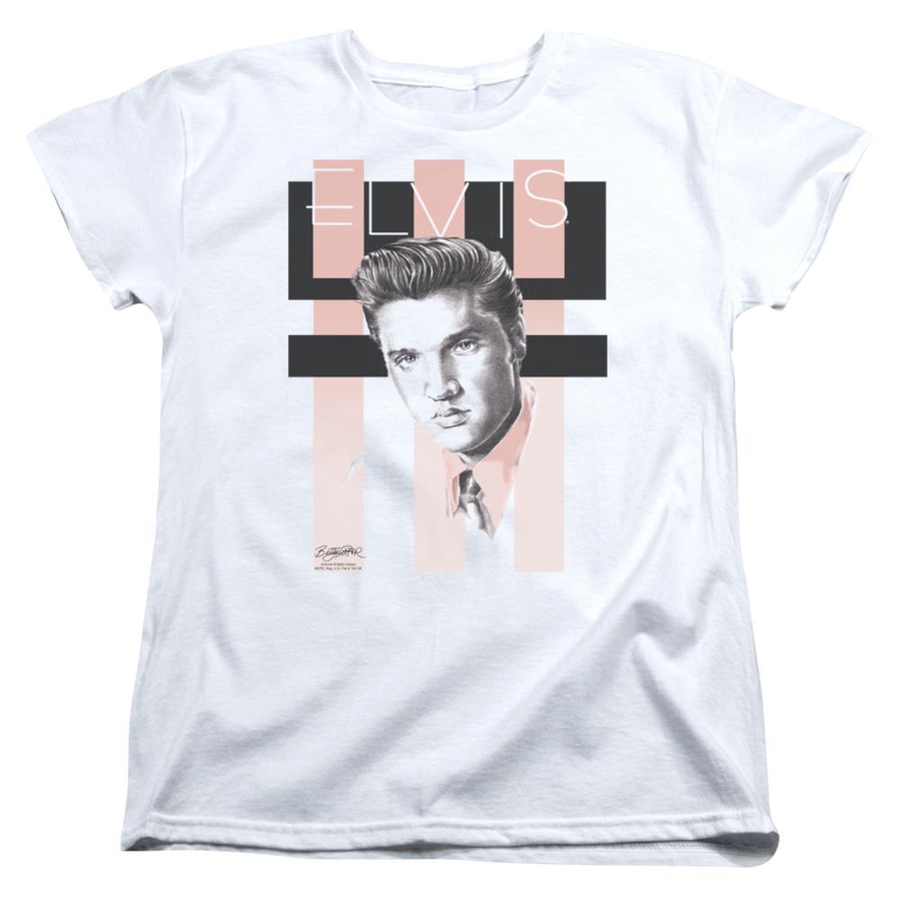 Elvis Presley Retro Women's 18/1 Cotton Short-Sleeve T-Shirt