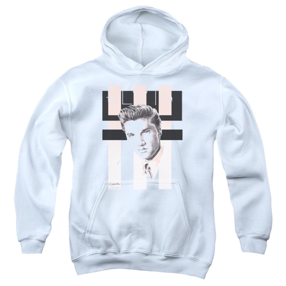 Elvis Presley Retro Youth Cotton Poly Pull-Over Hoodie