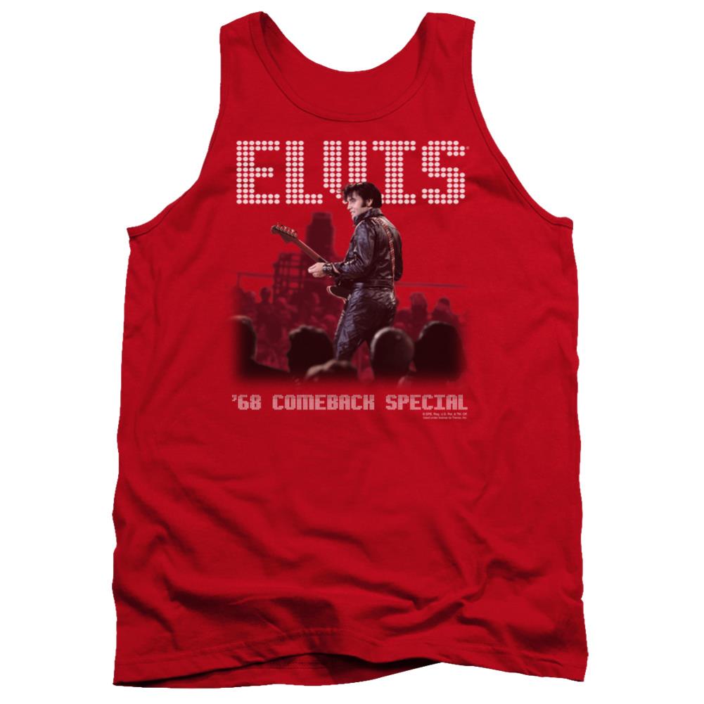 Elvis Presley Return Of The King Men's 18/1 Cotton Tank Top