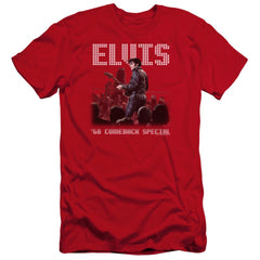 Elvis Presley Return Of The King Men's Ultra-Soft 30/1 Cotton Slim Short-Sleeve T-Shirt