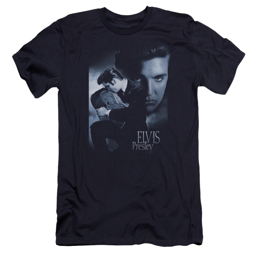 Elvis Presley Reverent Men's Ultra-Soft 30/1 Cotton Slim Short-Sleeve T-Shirt