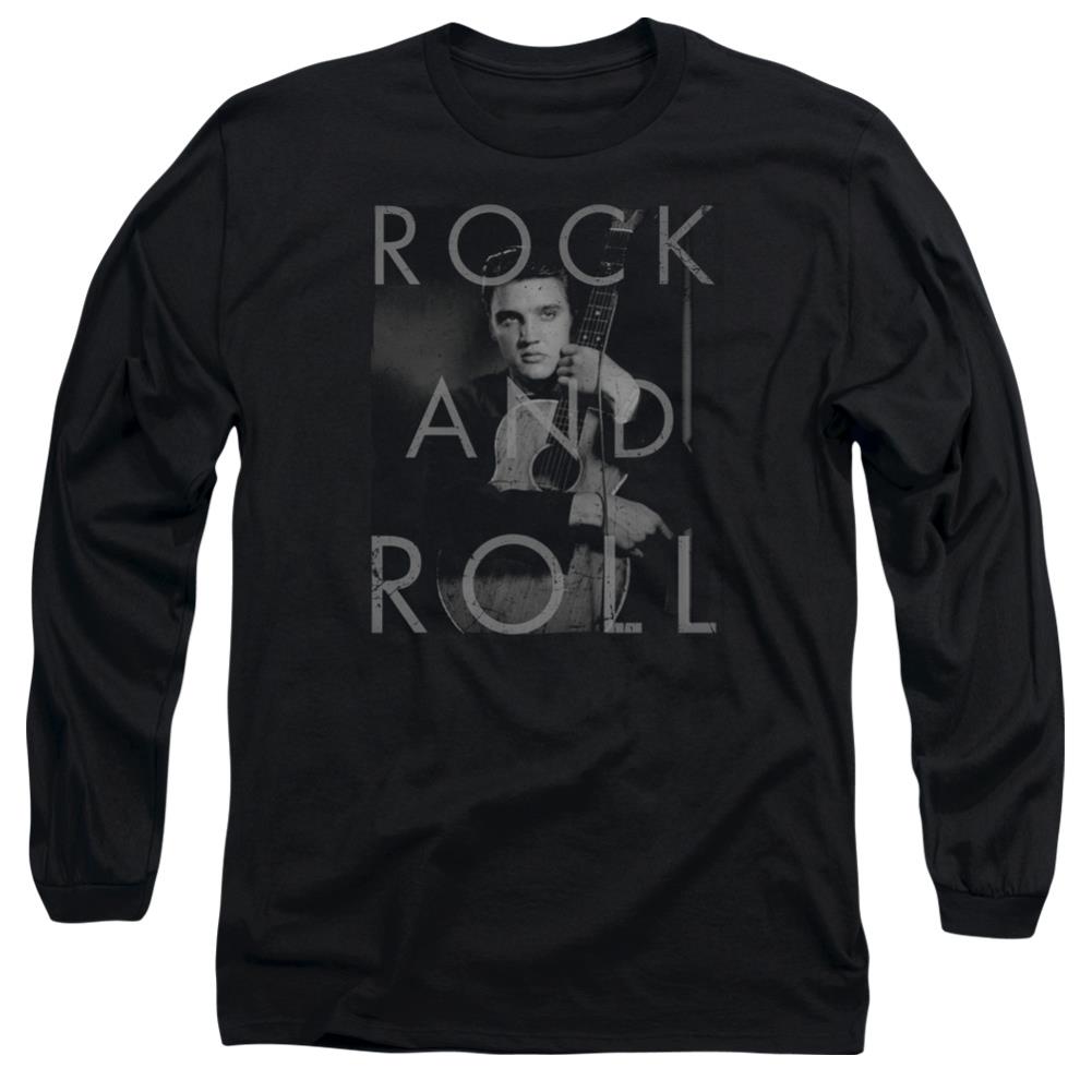 Elvis Presley Rock And Roll Men's 18/1 Cotton Long-Sleeve T-Shirt