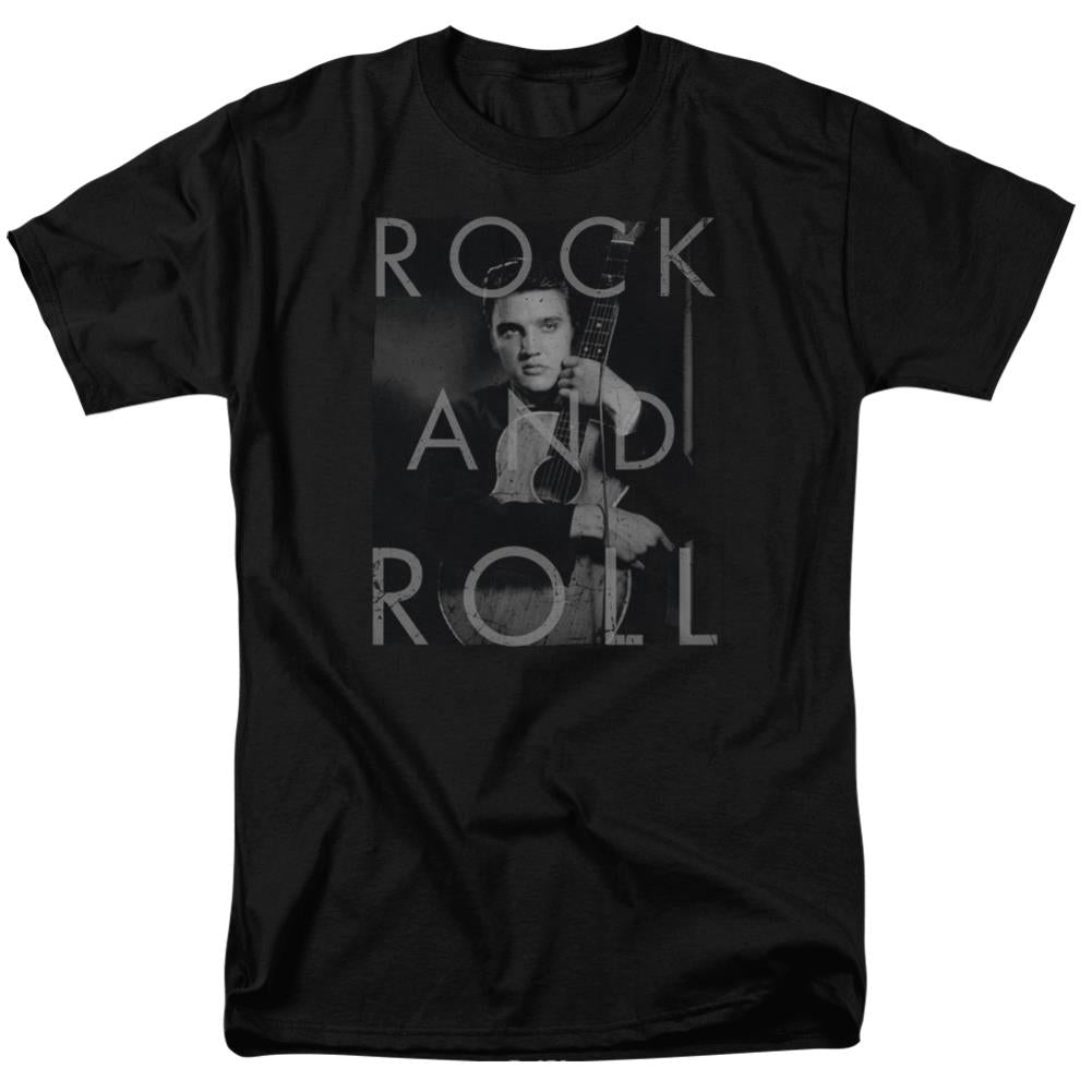 Elvis Presley Rock And Roll Men's 18/1 Cotton Short-Sleeve T-Shirt