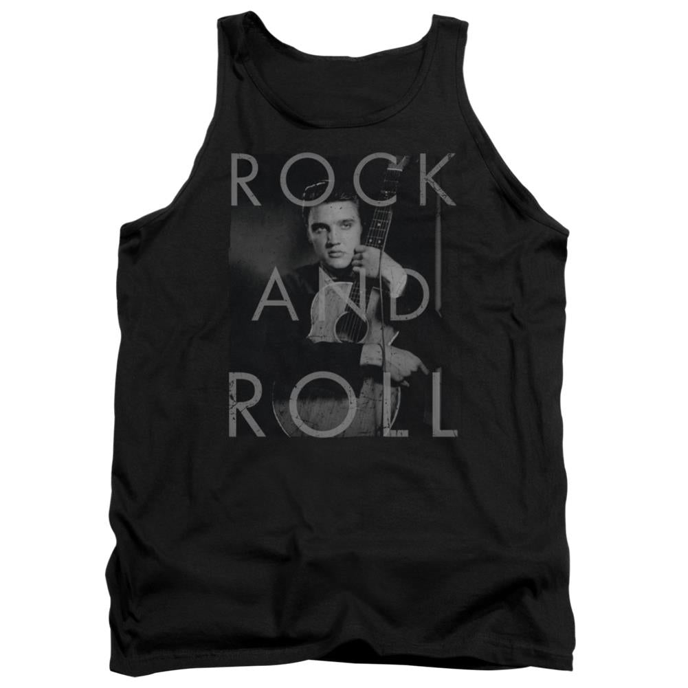 Elvis Presley Rock And Roll Men's 18/1 Cotton Tank Top
