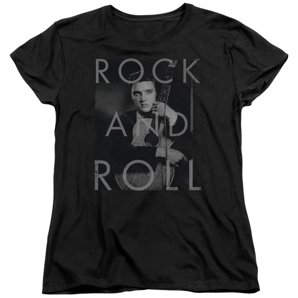 Elvis Presley Rock And Roll Women's 18/1 Cotton Short-Sleeve T-Shirt