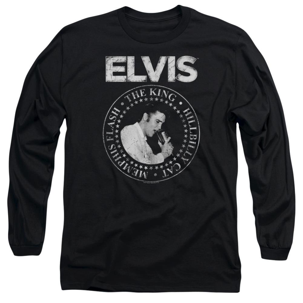 Elvis Presley Rock King Men's 18/1 Cotton Long-Sleeve T-Shirt