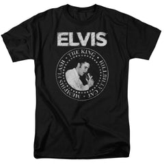 Elvis Presley Rock King Men's 18/1 Cotton Short-Sleeve T-Shirt