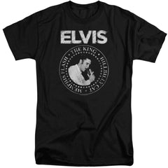 Elvis Presley Rock King Men's 18/1 Tall Cotton Short-Sleeve T-Shirt