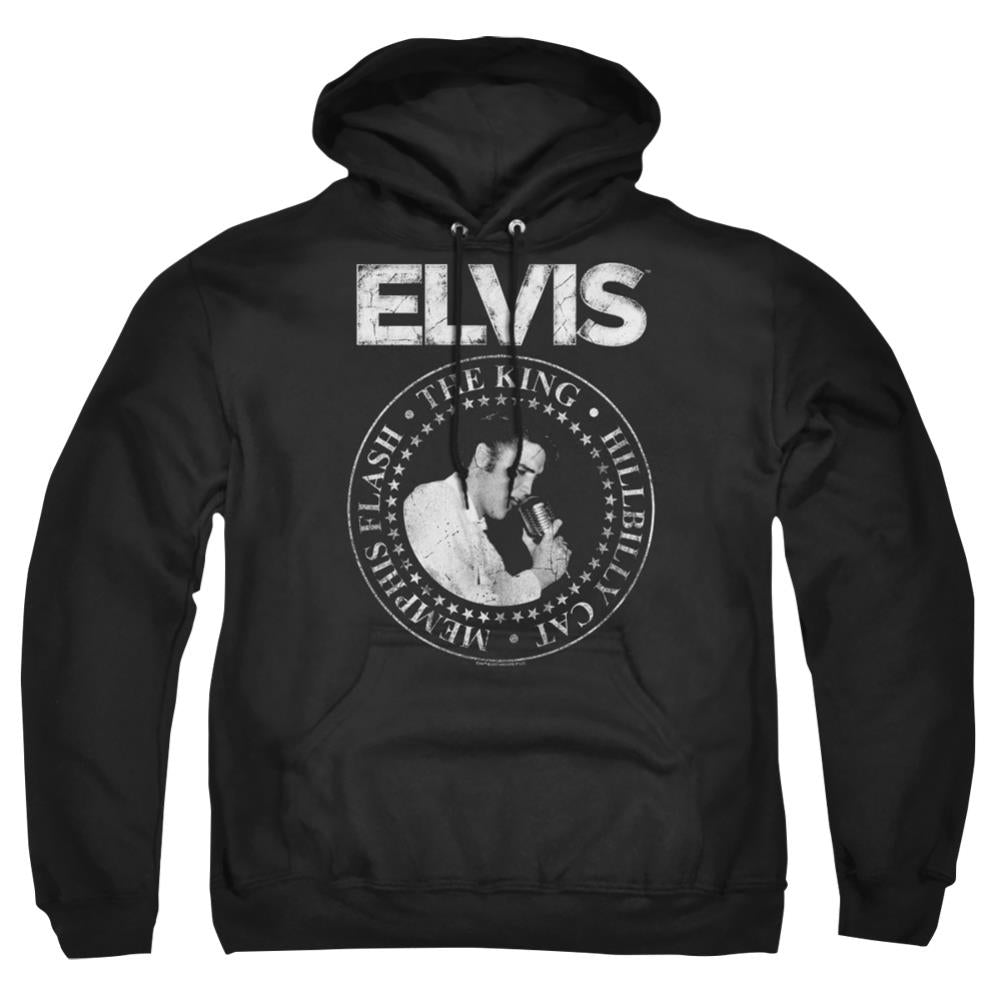 Elvis Presley Rock King Men's Pull-Over 75 25 Poly Hoodie