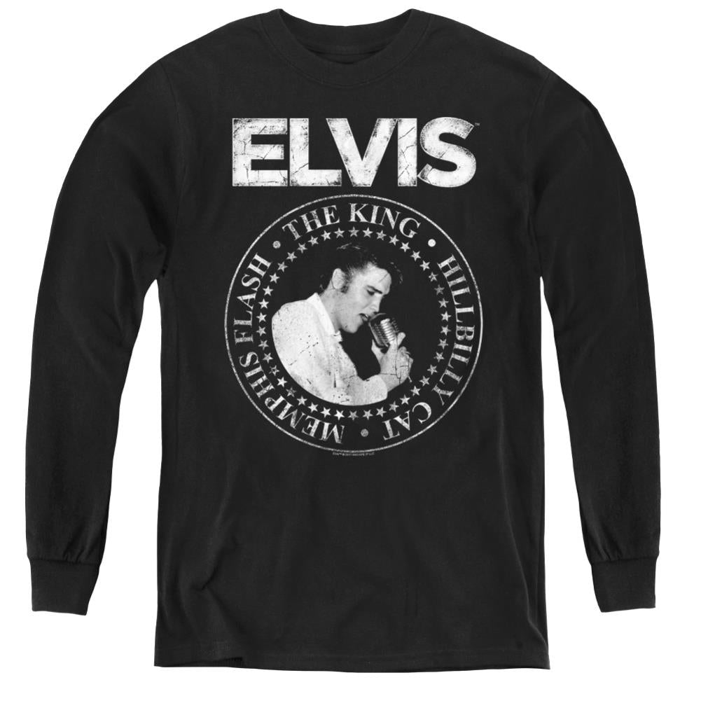 Elvis Presley Rock King Youth Long-Sleeve T-Shirt
