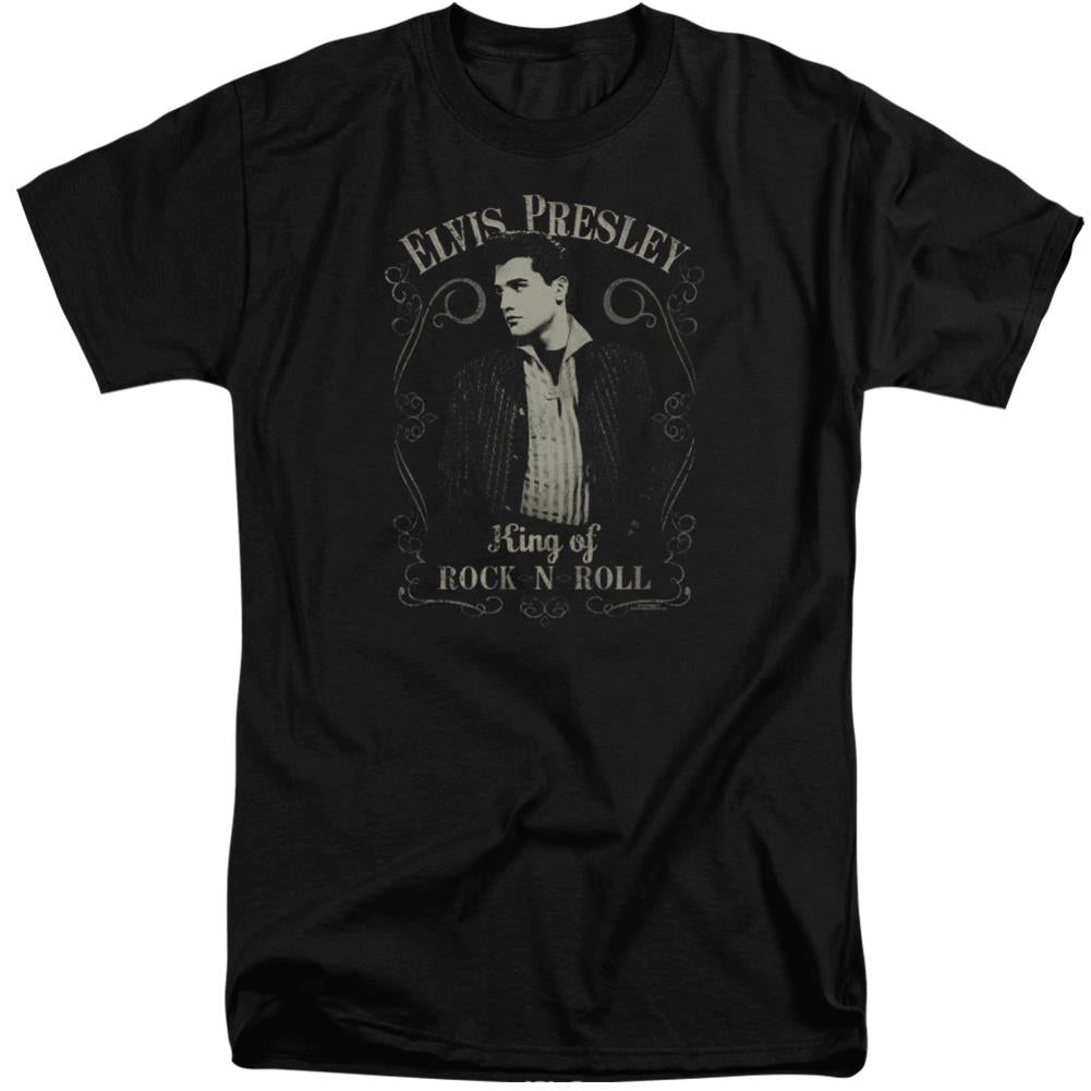 Elvis Presley Rock Legend Men's 18/1 Tall Cotton Short-Sleeve T-Shirt