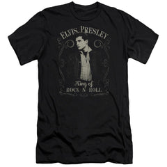 Elvis Presley Rock Legend Men's Ultra-Soft 30/1 Cotton Slim Short-Sleeve T-Shirt
