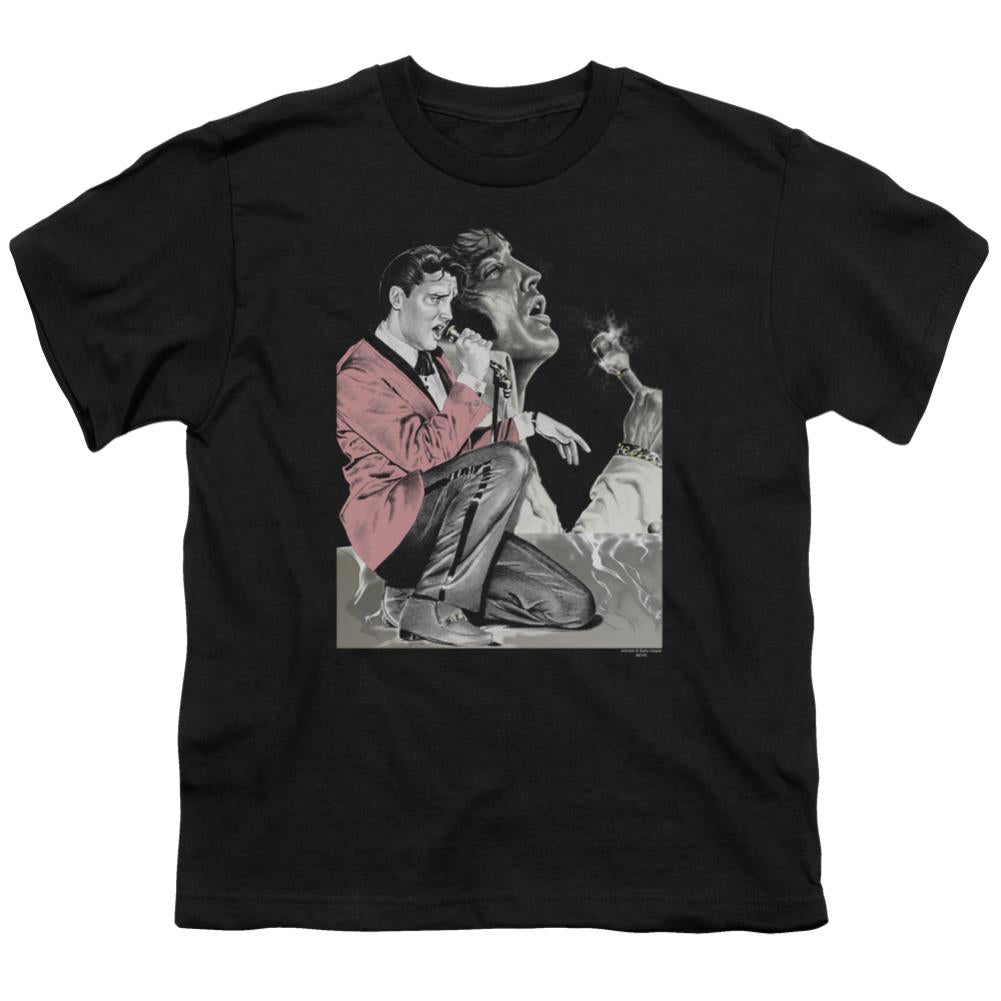 Elvis Presley Rock N Roll Smoke Youth 18/1 100% Cotton Short-Sleeve T-Shirt