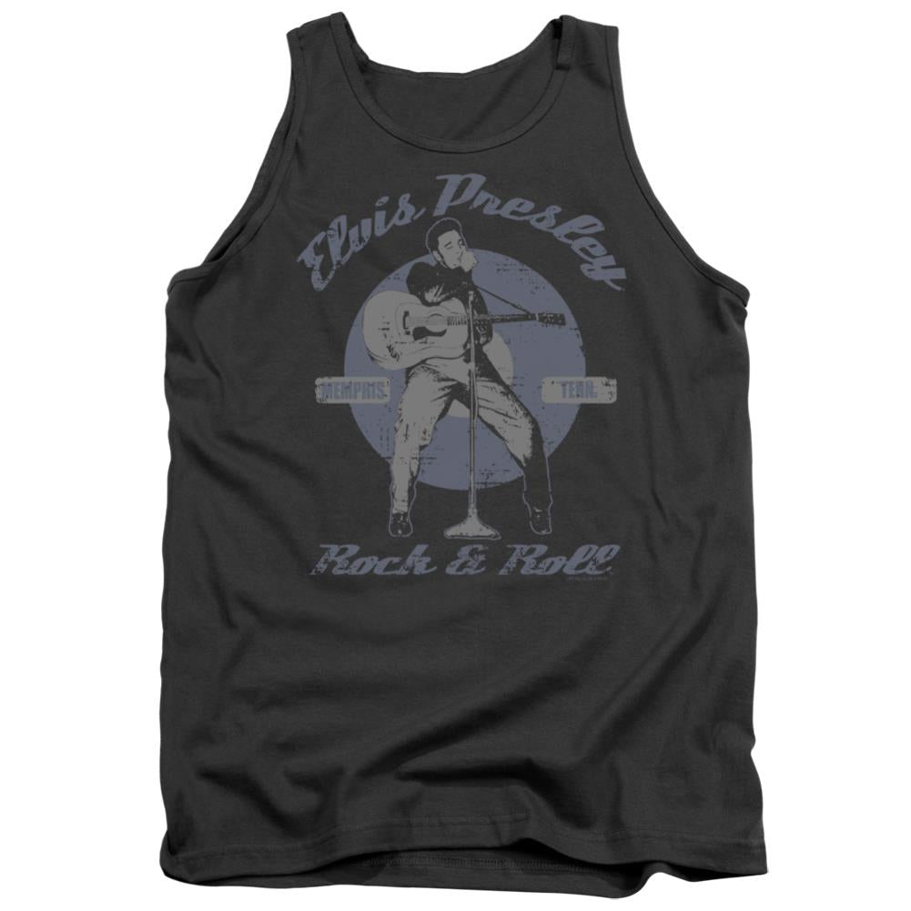 Elvis Presley Rock & Roll Men's 18/1 Cotton Tank Top