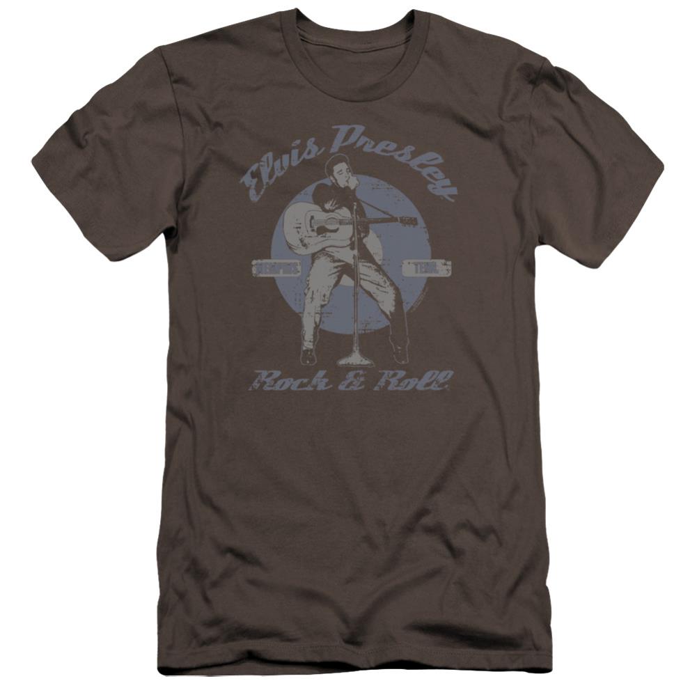 Elvis Presley Rock & Roll Men's Ultra-Soft 30/1 Cotton Slim Short-Sleeve T-Shirt