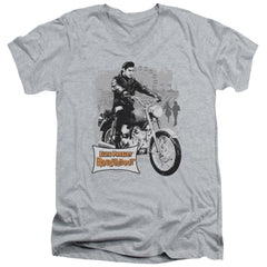 Elvis Presley Roustabout Poster Men's 30/1 Cotton Slim V-Neck T-Shirt