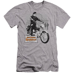 Elvis Presley Roustabout Poster Men's Ultra-Soft 30/1 Cotton Slim Short-Sleeve T-Shirt