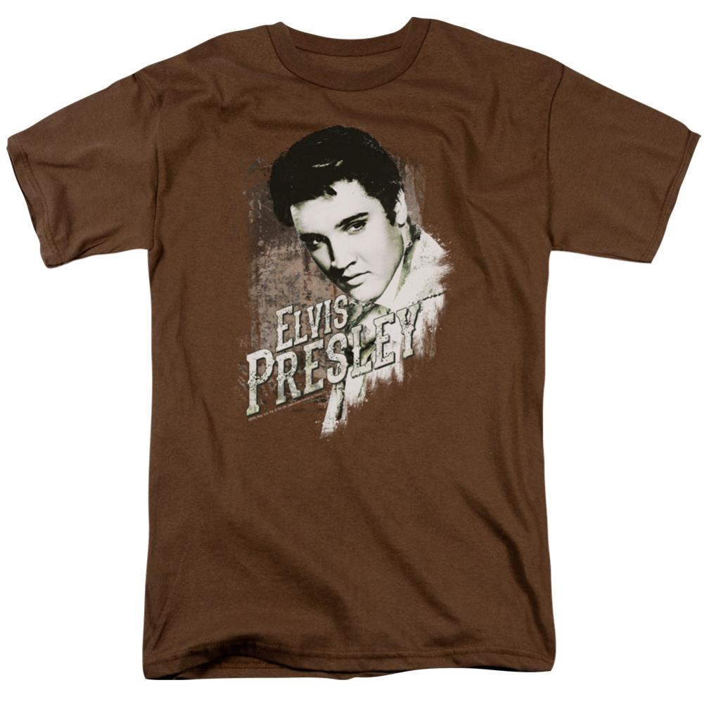 Elvis Presley Rugged Elvis Men's 18/1 Cotton Short-Sleeve T-Shirt