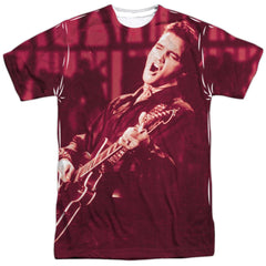 Elvis Presley Scratched 68 Men's Regular Fit Polyester Short-Sleeve T-Shirt