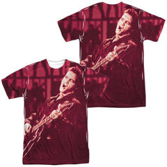 Elvis Presley Scratched 68 Men's Regular Fit Polyester Short-Sleeve T-Shirt