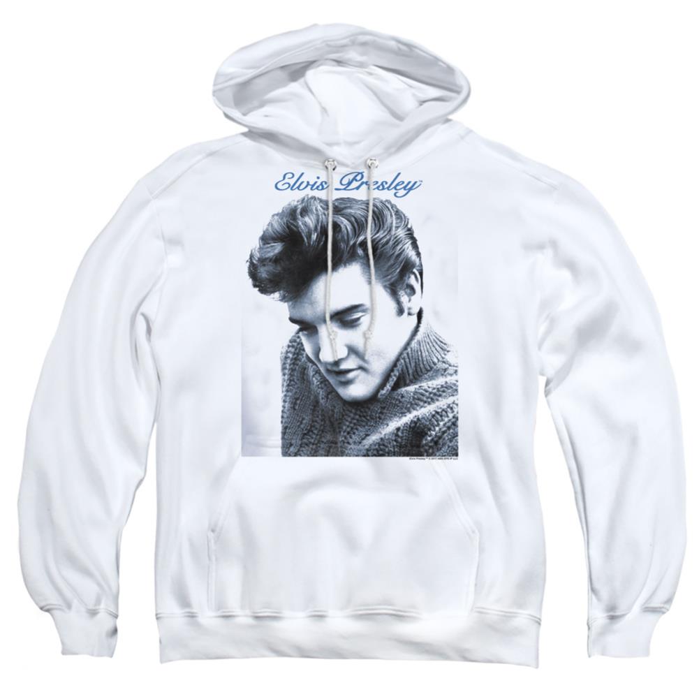 Elvis Presley Script Sweater Men's Pull-Over 75 25 Poly Hoodie