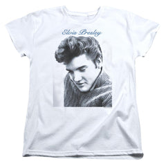 Elvis Presley Script Sweater Women's 18/1 Cotton Short-Sleeve T-Shirt