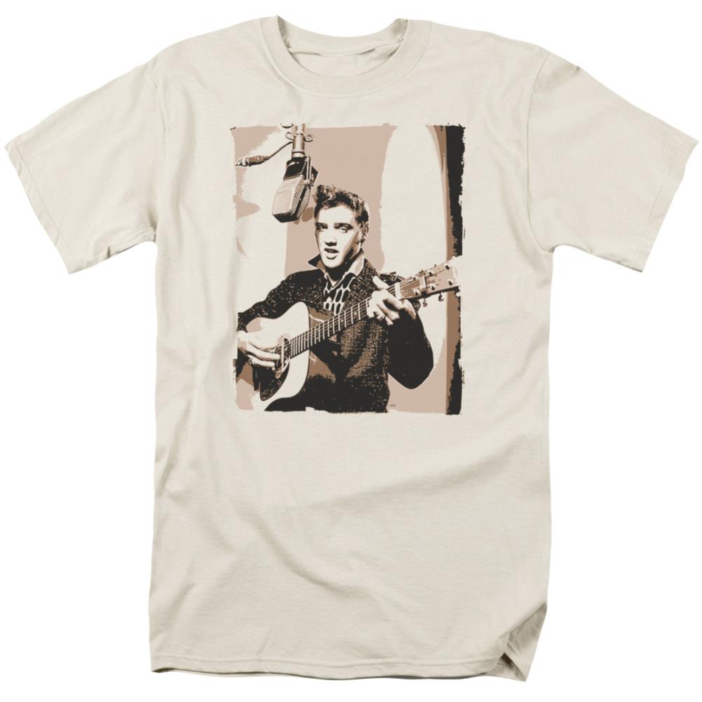 Elvis Presley Sepia Studio Men's 18/1 Cotton Short-Sleeve T-Shirt