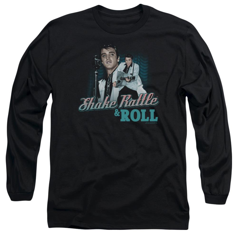 Elvis Presley Shake Rattle & Roll Men's 18/1 Cotton Long-Sleeve T-Shirt