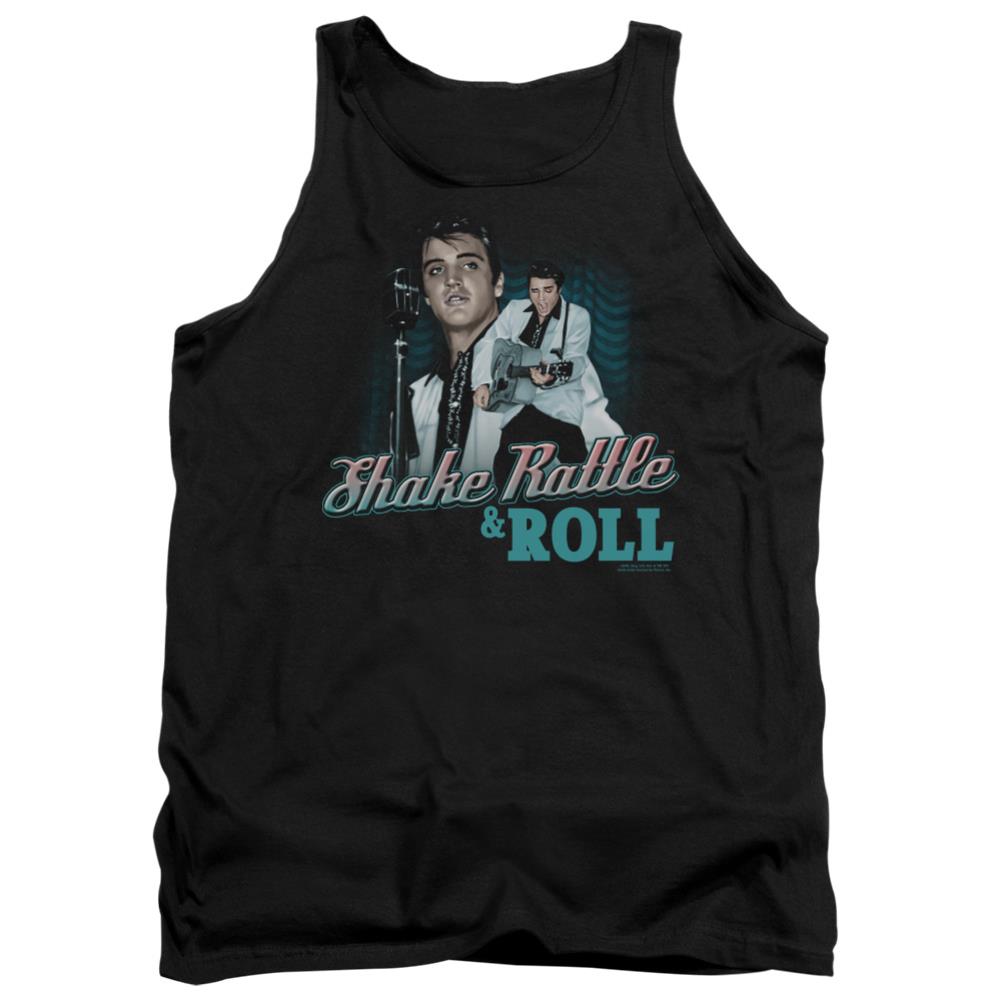 Elvis Presley Shake Rattle & Roll Men's 18/1 Cotton Tank Top