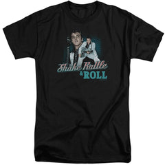Elvis Presley Shake Rattle & Roll Men's 18/1 Tall Cotton Short-Sleeve T-Shirt