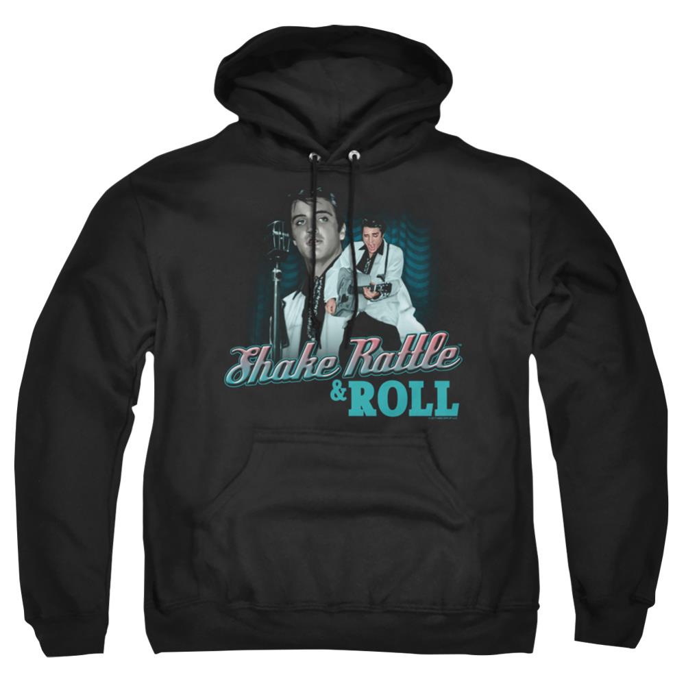Elvis Presley Shake Rattle & Roll Men's Pull-Over 75 25 Poly Hoodie