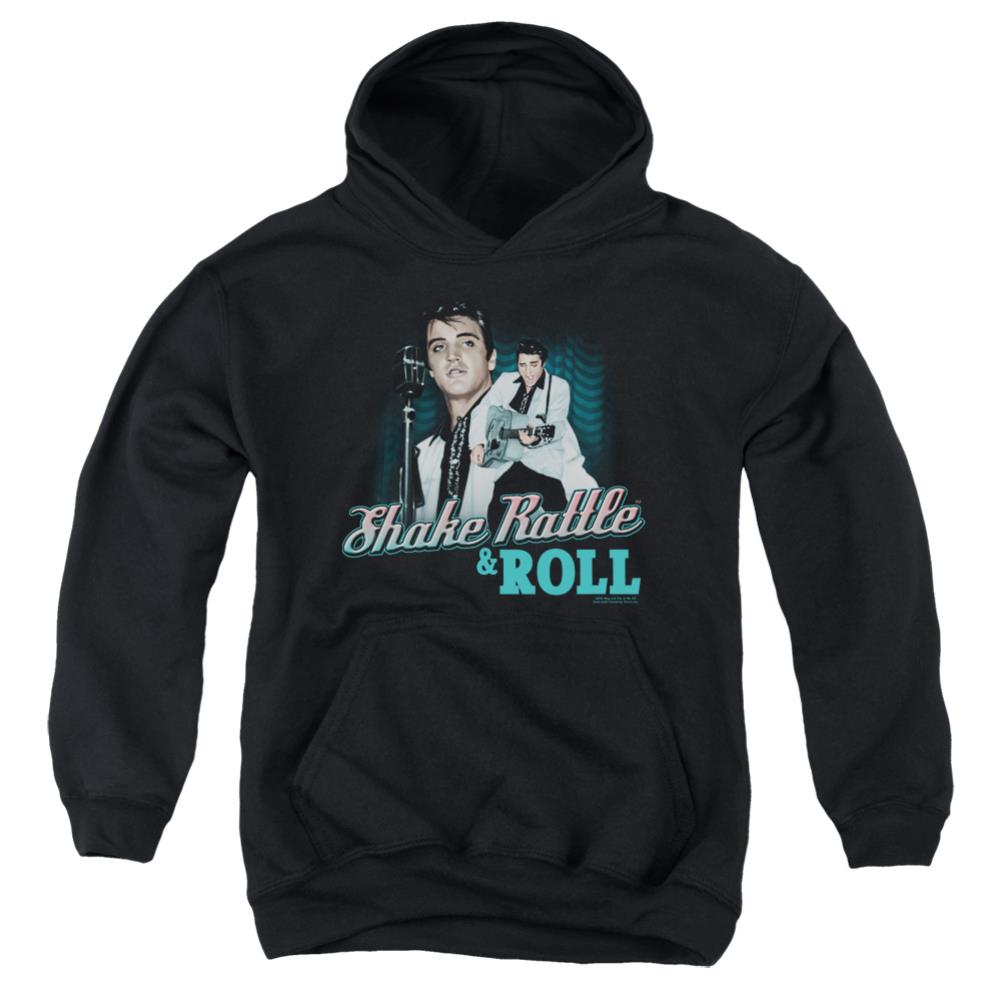 Elvis Presley Shake Rattle & Roll Youth Cotton Poly Pull-Over Hoodie
