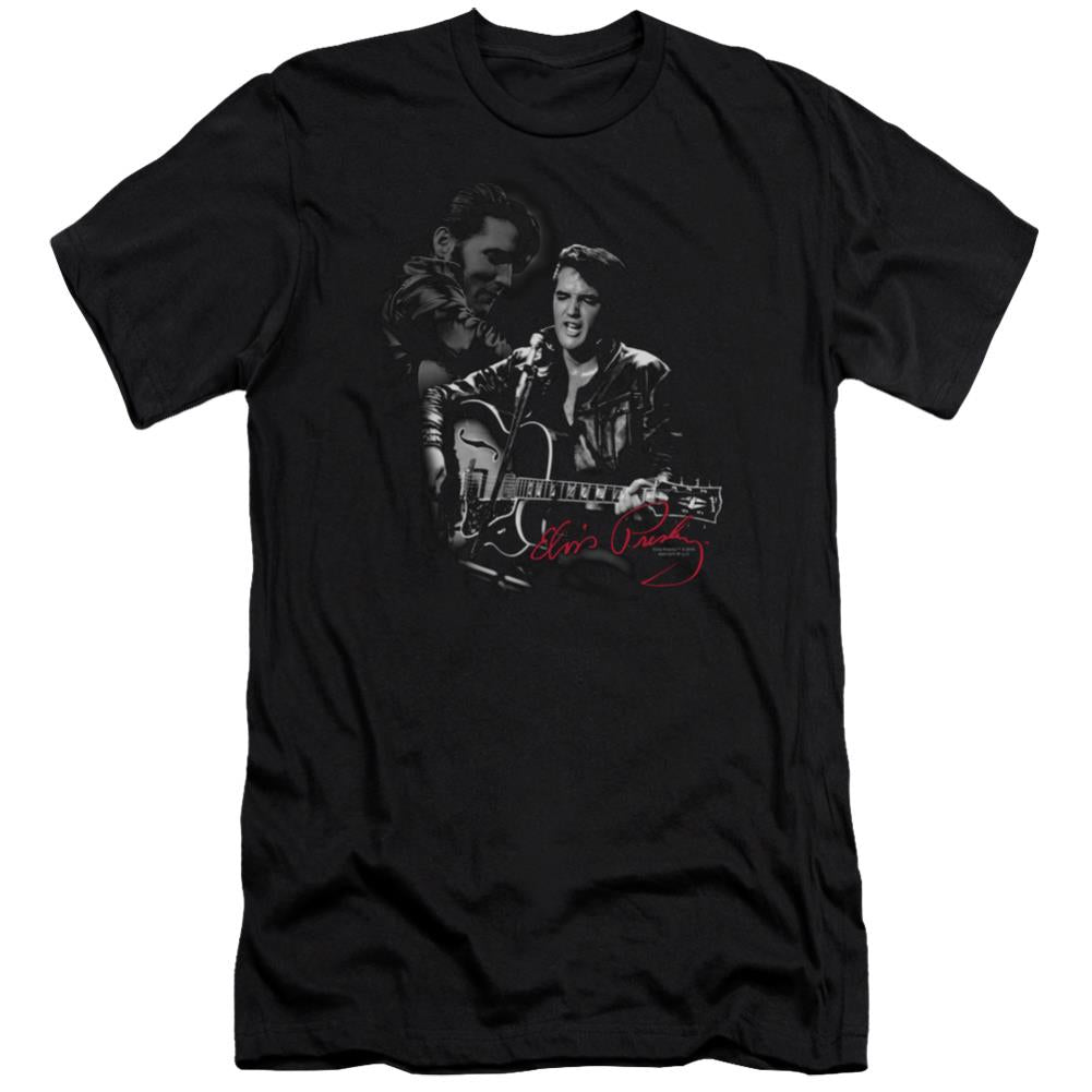 Elvis Presley Show Stopper Men's Ultra-Soft 30/1 Cotton Slim Short-Sleeve T-Shirt