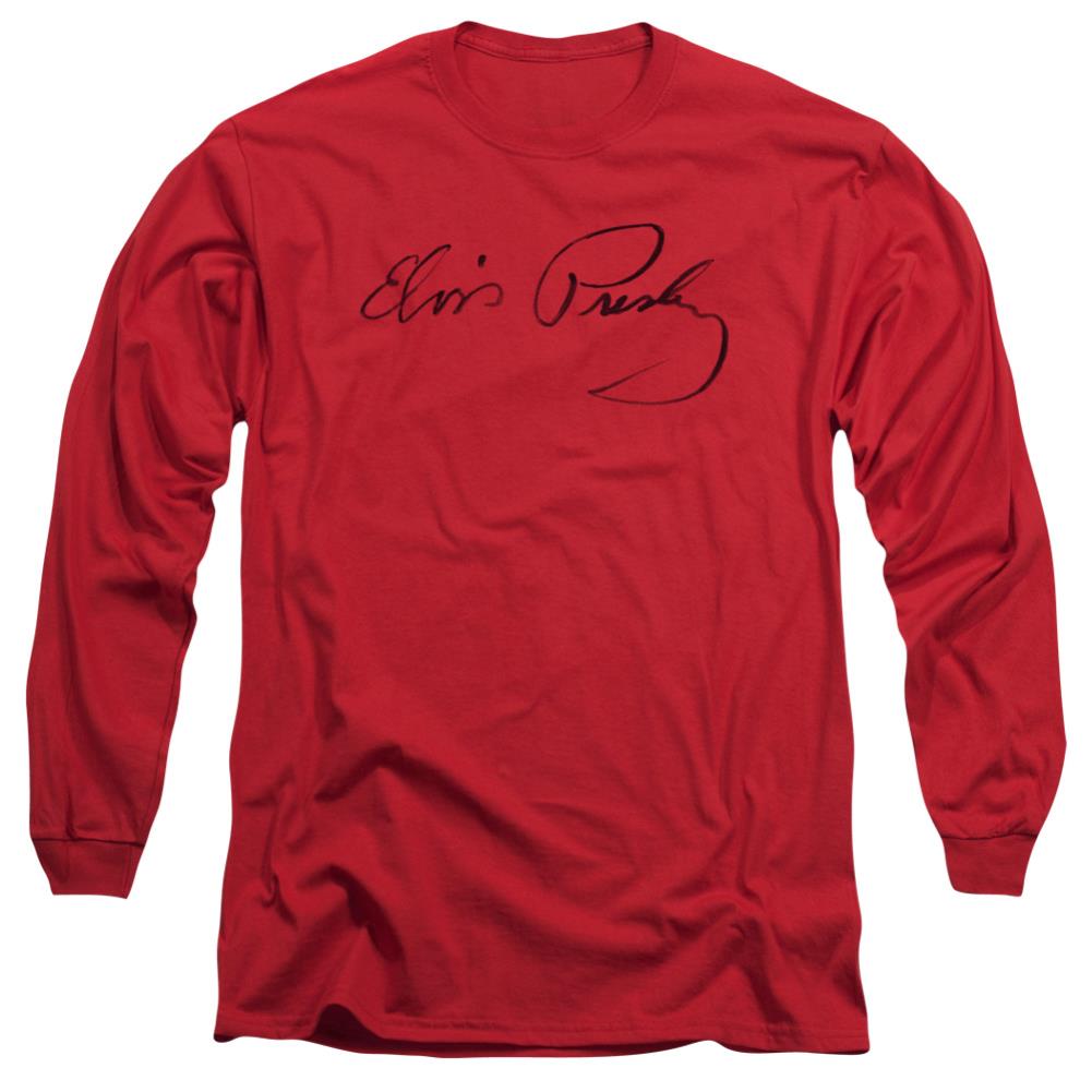 Elvis Presley Signature Sketch Men's 18/1 Cotton Long-Sleeve T-Shirt