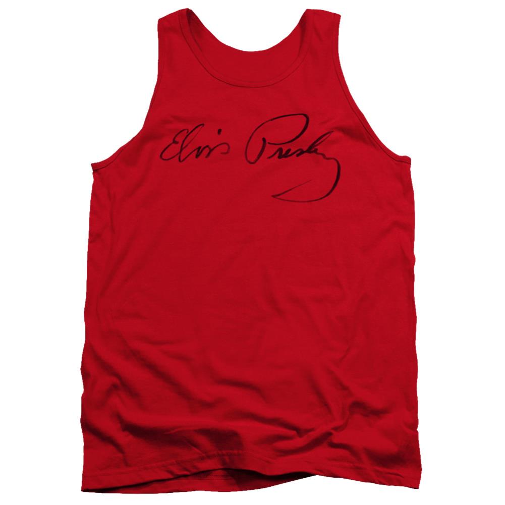 Elvis Presley Signature Sketch Men's 18/1 Cotton Tank Top