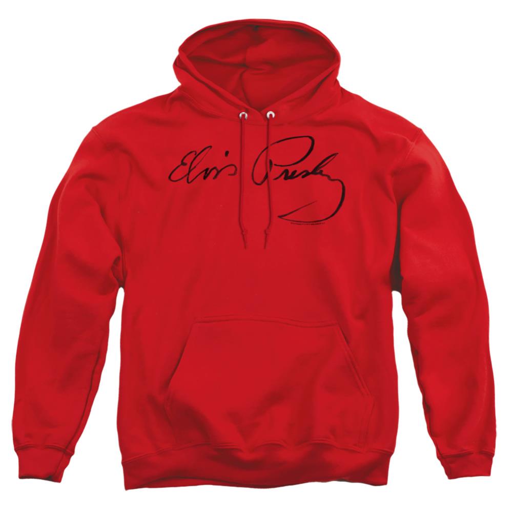 Elvis Presley Signature Sketch Men's Pull-Over 75 25 Poly Hoodie