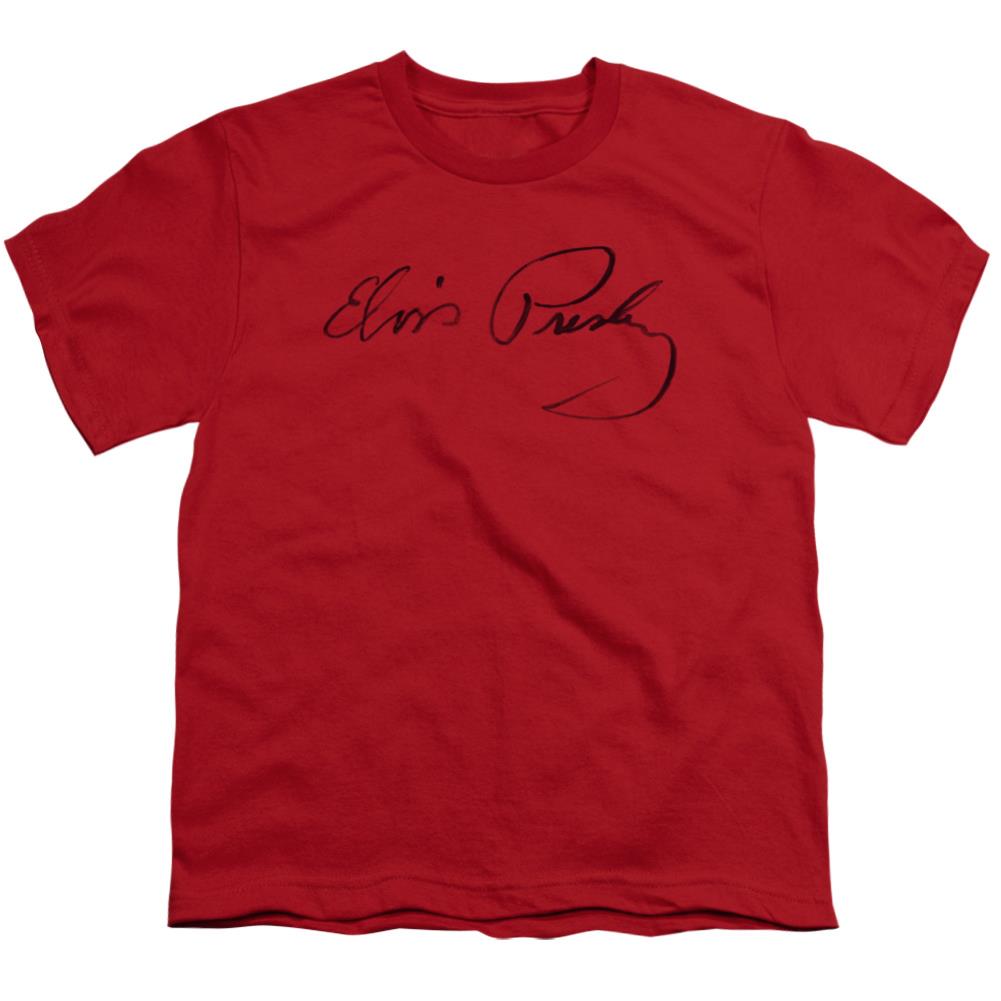 Elvis Presley Signature Sketch Youth 18/1 100% Cotton Short-Sleeve T-Shirt
