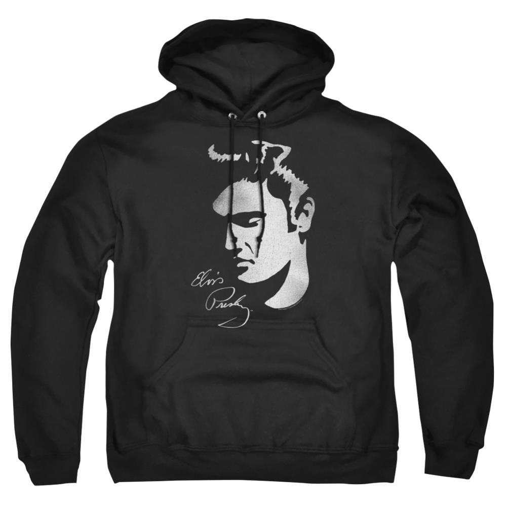 Elvis Presley Simple Face Men's Pull-Over 75 25 Poly Hoodie