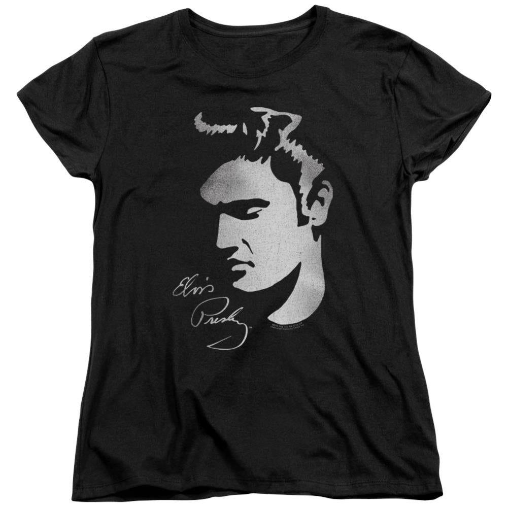 Elvis Presley Simple Face Women's 18/1 Cotton Short-Sleeve T-Shirt