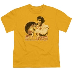 Elvis Presley Singing Hawaii Style Youth 18/1 100% Cotton Short-Sleeve T-Shirt