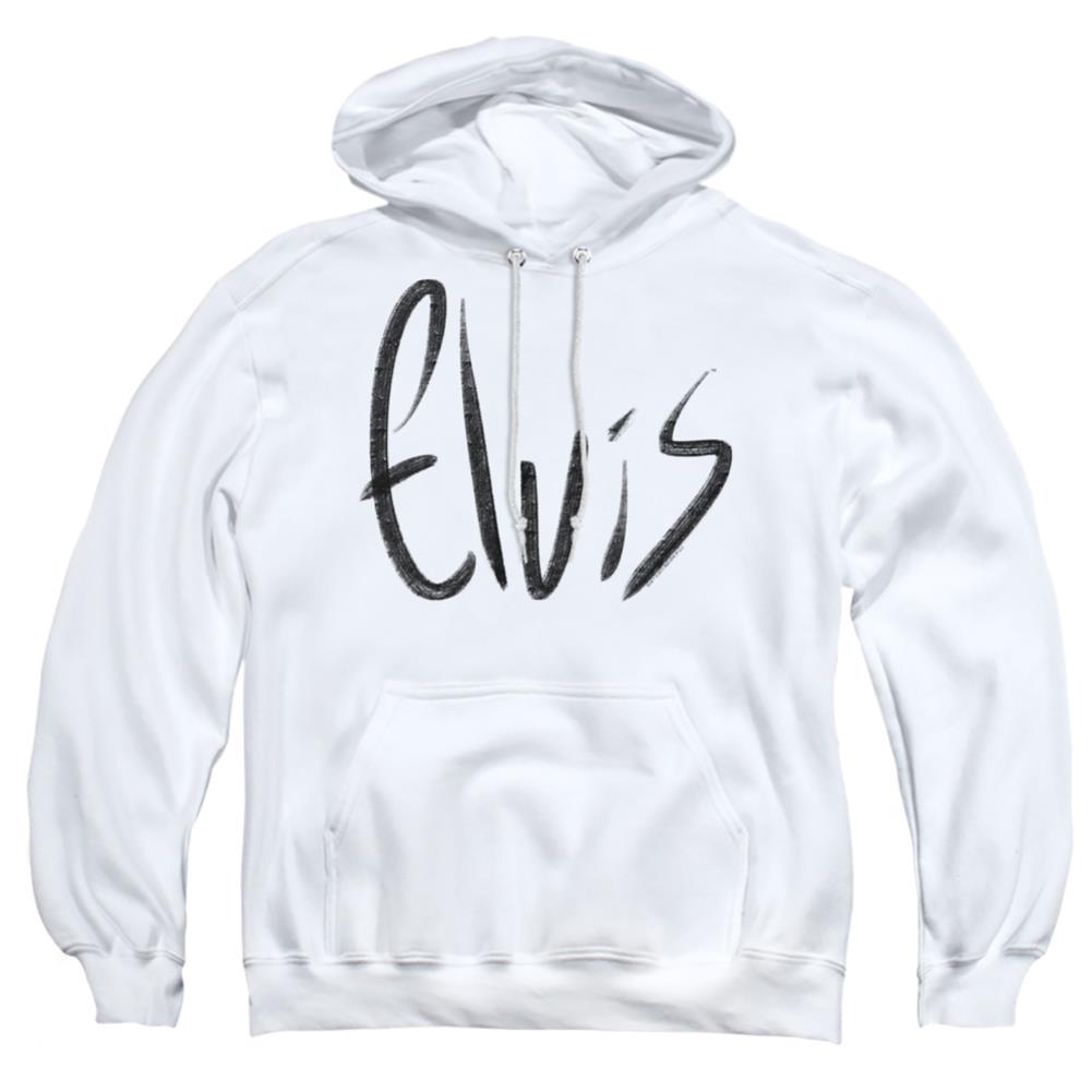 Elvis Presley Sketchy Name Men's Pull-Over 75 25 Poly Hoodie