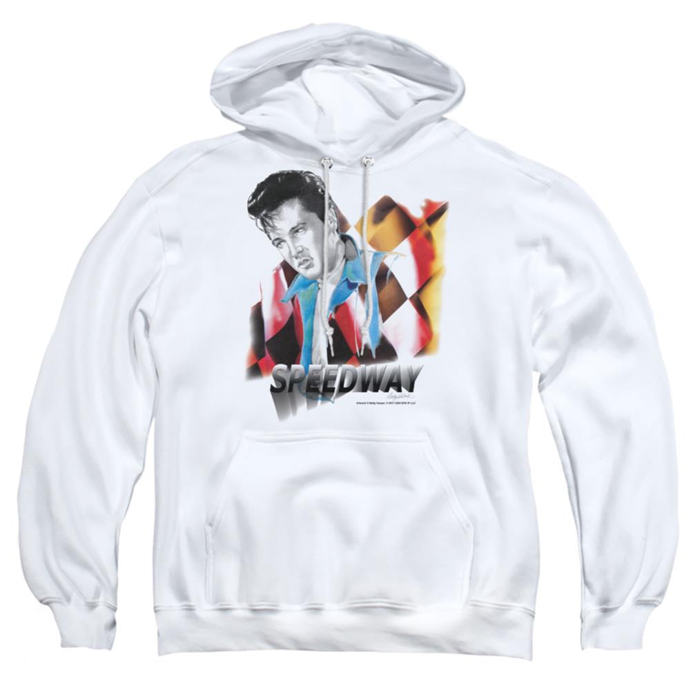 Elvis Presley Speedway Men's Pull-Over 75 25 Poly Hoodie