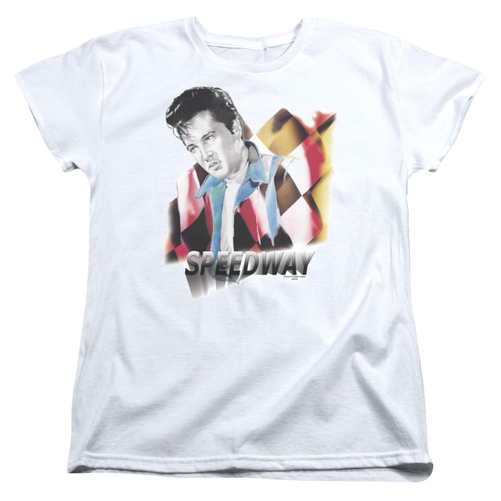 Elvis Presley Speedway Women's 18/1 Cotton Short-Sleeve T-Shirt