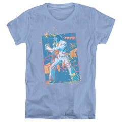 Elvis Presley Splatter Hawaii Women's 18/1 Cotton Short-Sleeve T-Shirt