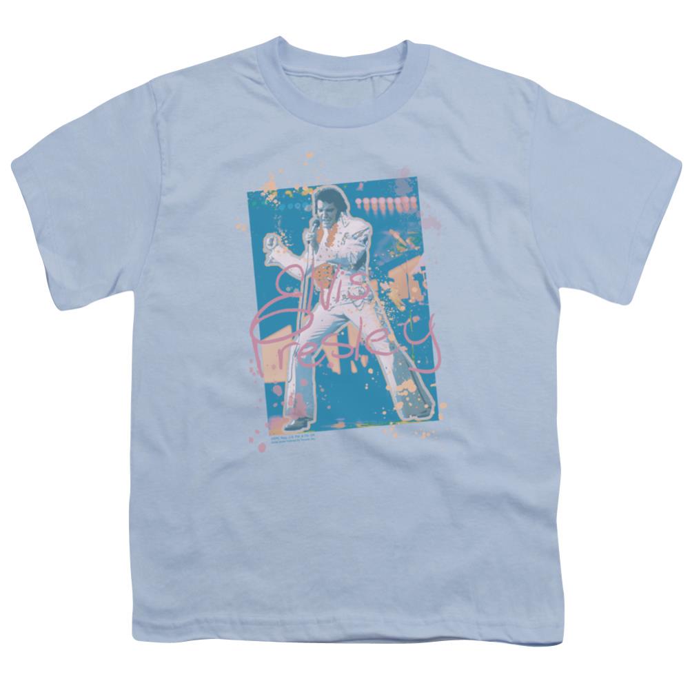 Elvis Presley Splatter Hawaii Youth 18/1 100% Cotton Short-Sleeve T-Shirt