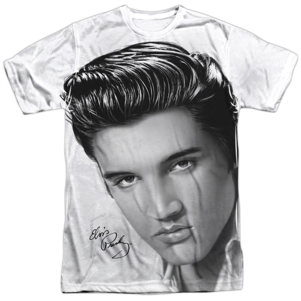 Elvis Presley Stare 2 Men's Regular Fit Polyester Short-Sleeve T-Shirt