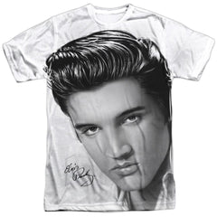 Elvis Presley Stare 2 Men's Regular Fit Polyester Short-Sleeve T-Shirt