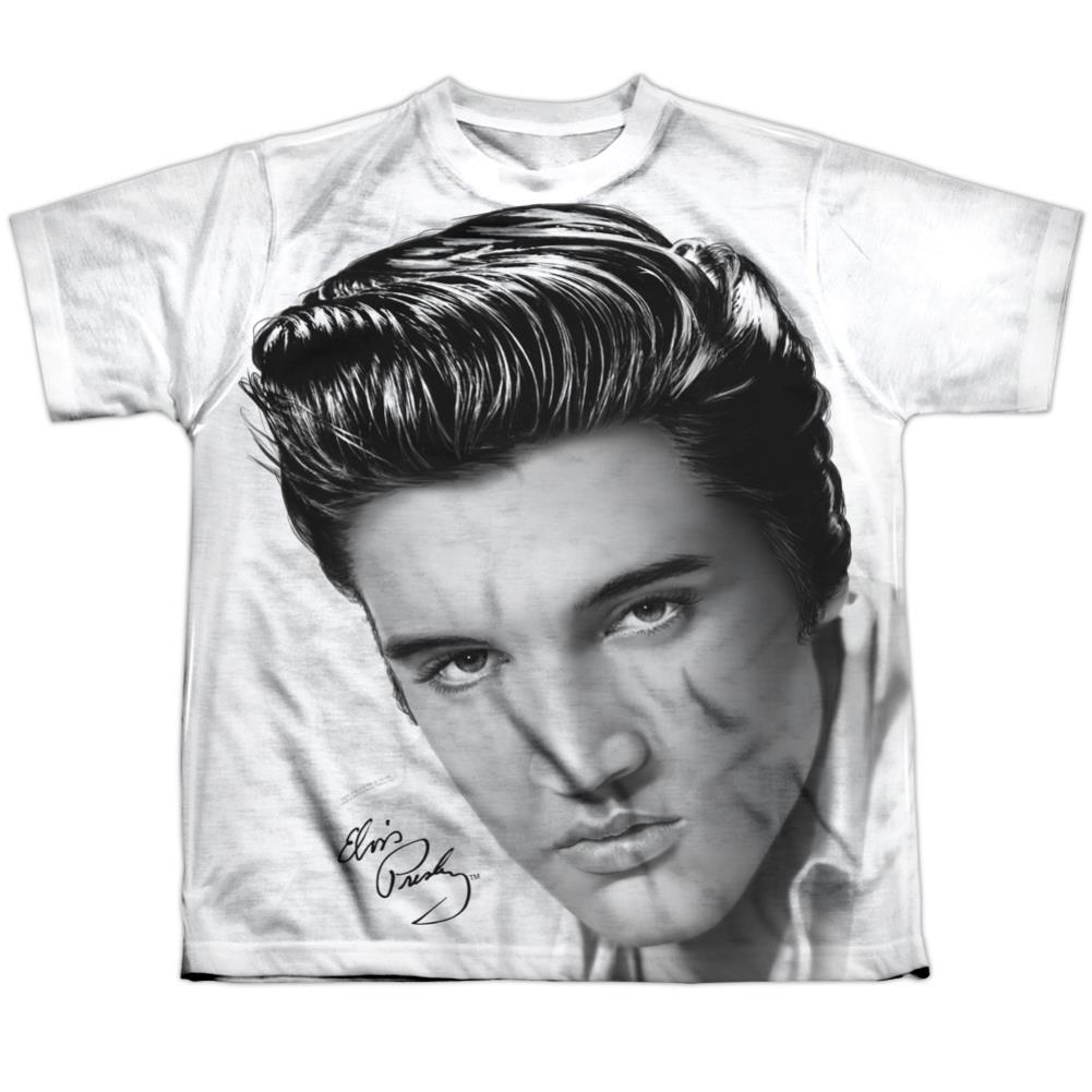 Elvis Presley Stare 2 Youth Regular Fit Poly Short-Sleeve T-Shirt